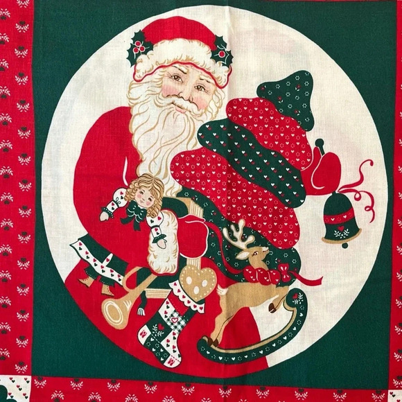 Lot Of Two Springs QUILT SQUARES Christmas Fabric 6536/6534 Cut & Sew 45"x35" - Picture 4 of 14